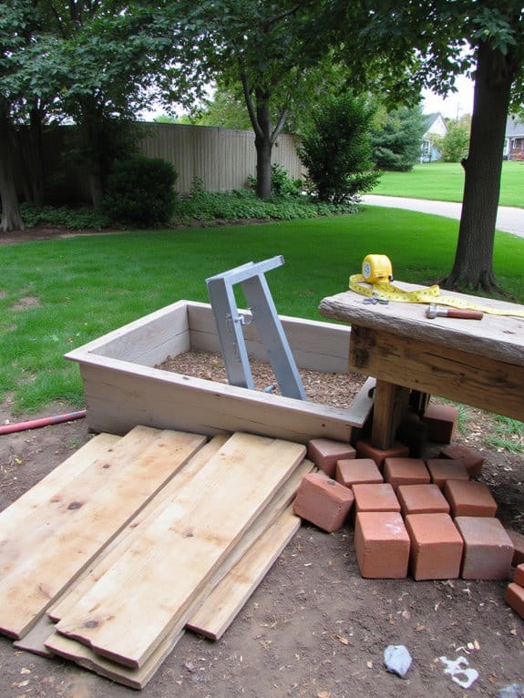 diy raised garden box materials