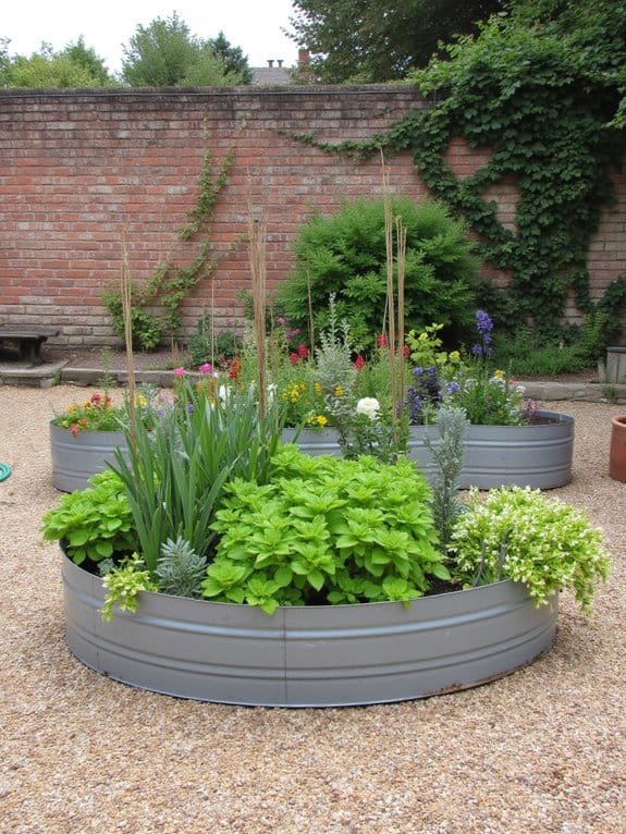 durable modern metal planters