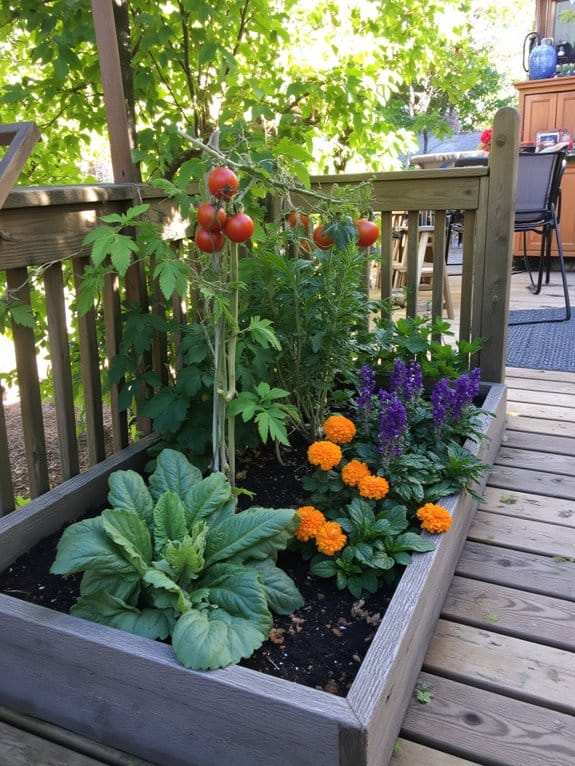 edible plants in raised beds