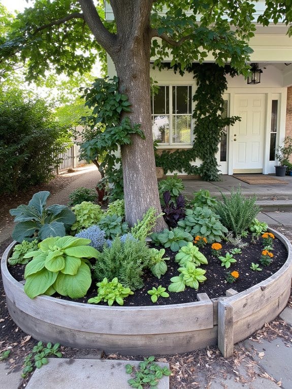 edible plants in raised beds
