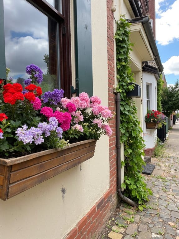 effective flower box arrangement