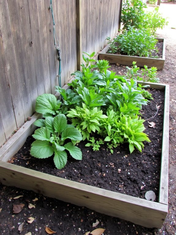 efficient elevated bed irrigation