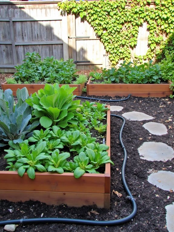 efficient watering with drip irrigation