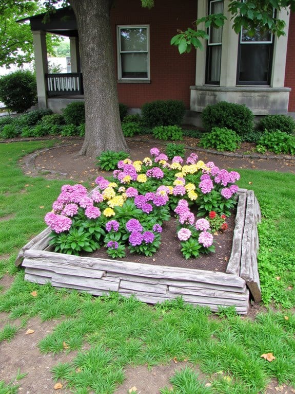 elevate flower bed aesthetics