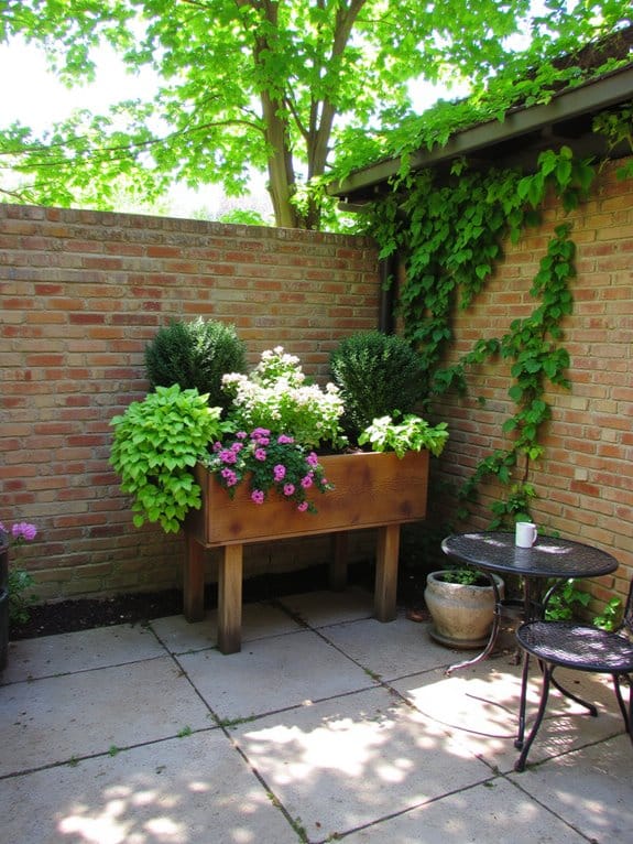 elevated planters for small spaces