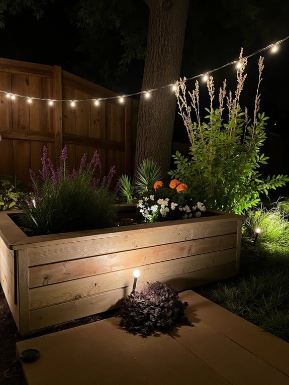 enchanting nighttime garden lighting