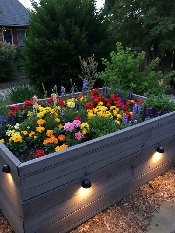 enchanting nighttime garden lighting
