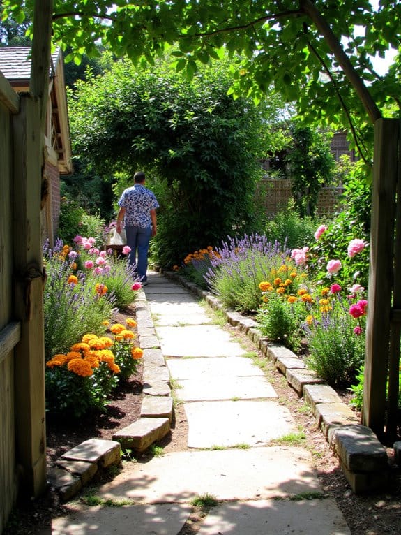 floral pathways enhance gardens