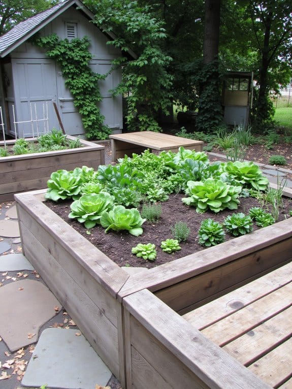 garden with cozy seating