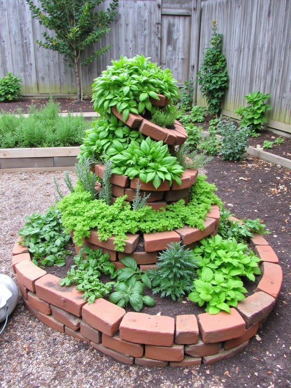 herb spiral culinary garden