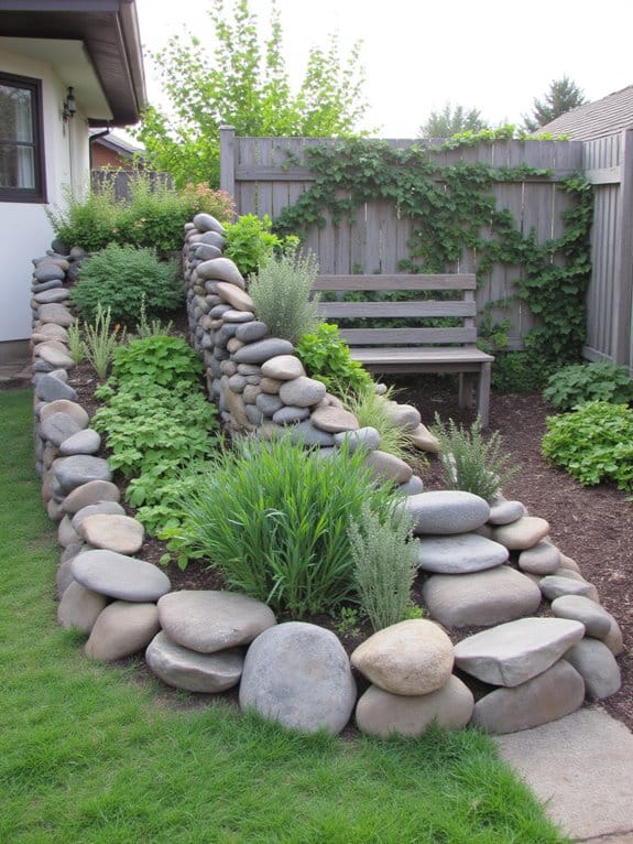 herb spiral raised beds