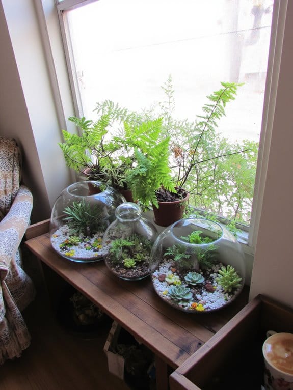 indoor glass planter elegance