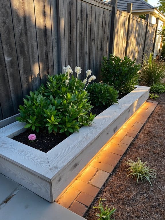 inviting garden ambiance lighting