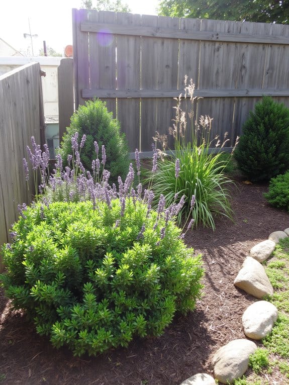 low maintenance flower bed options