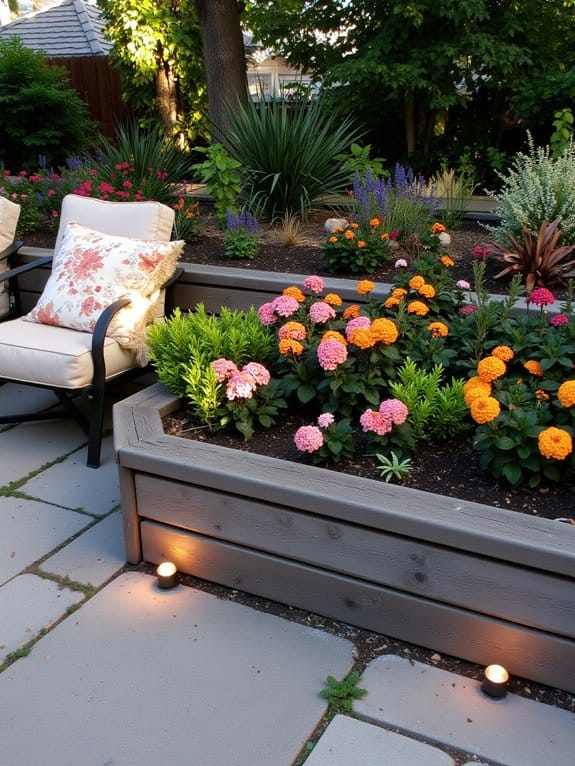 magical evening flower lighting