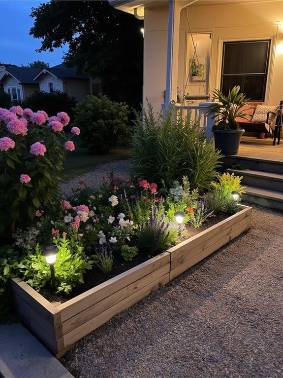 magical evening garden ambiance