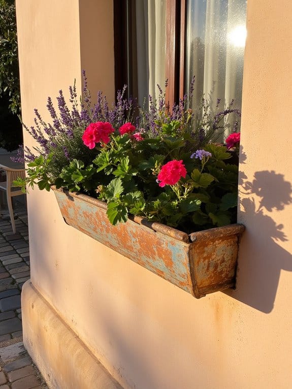 mediterranean flower box inspiration