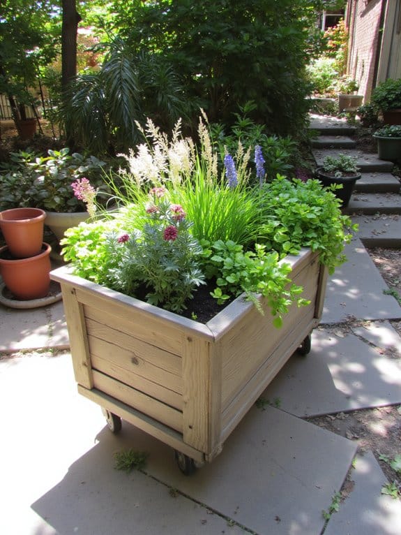 mobile raised garden box