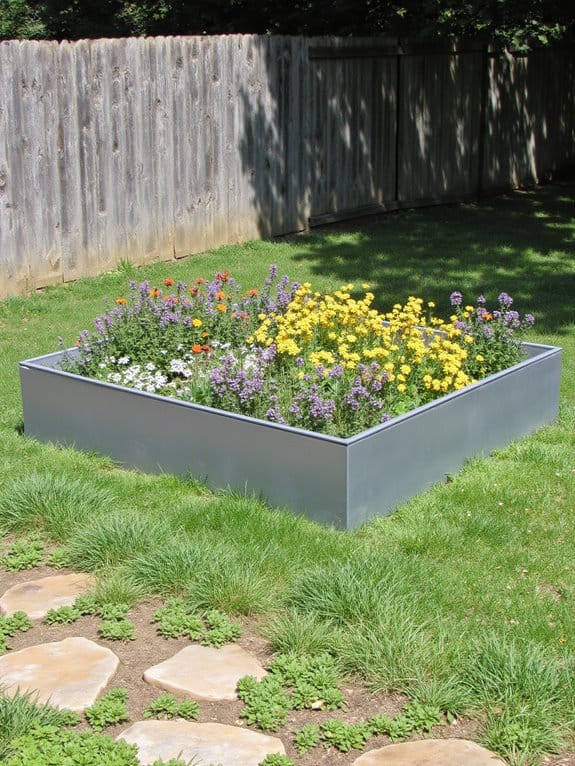 modern metal garden elegance