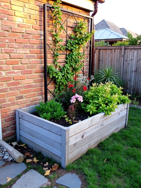 modern metal trellises elevate gardens