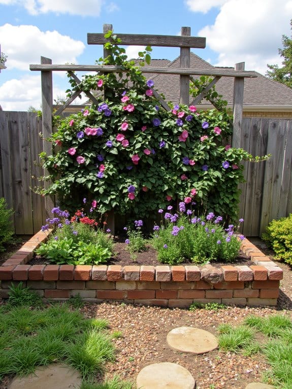multi layered trellis gardening
