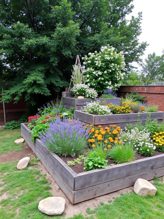 multi level garden planting options