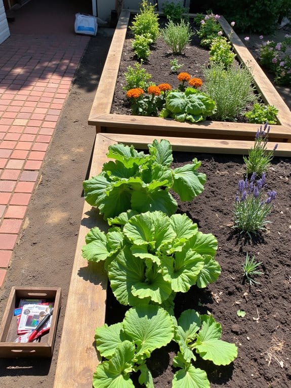 nutrient rich soil and plants