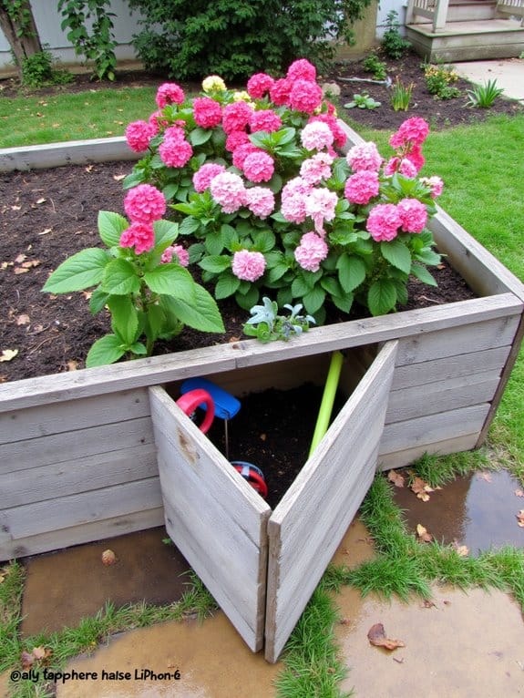 organized tool storage beds