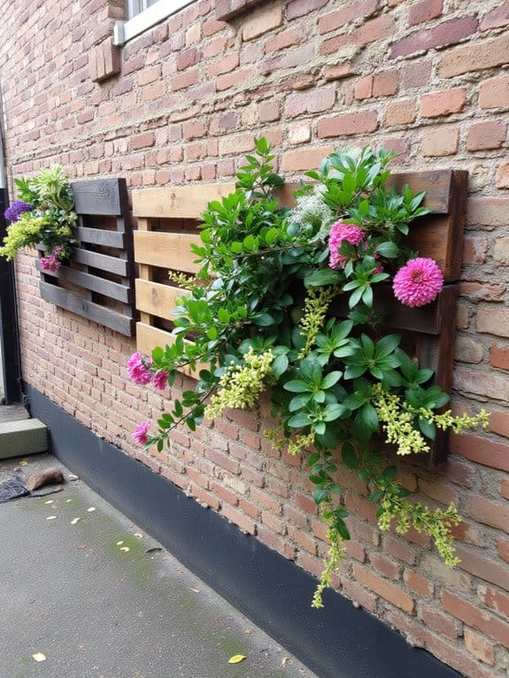 pallet vertical planters oasis