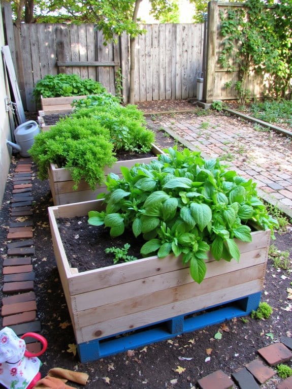 pallet wood garden creativity