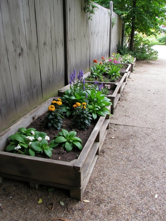 pallets for rustic gardening