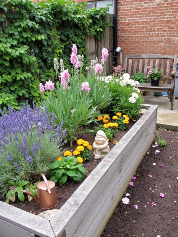 personalize raised flower beds