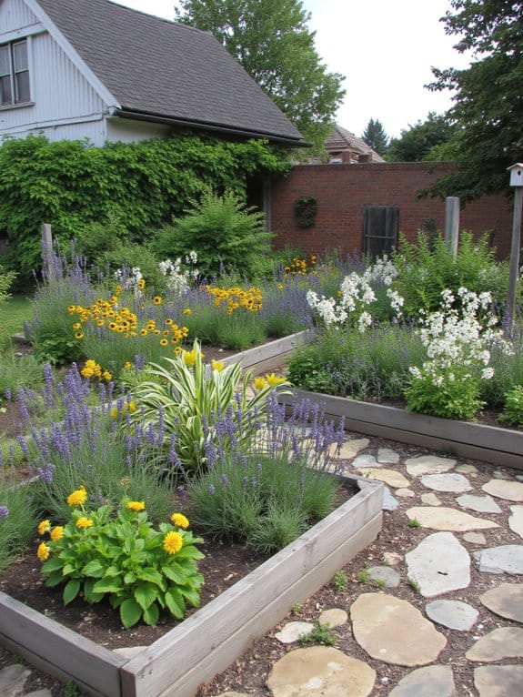 pollinator friendly flower garden design