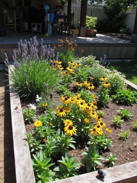 pollinator friendly garden arrangement