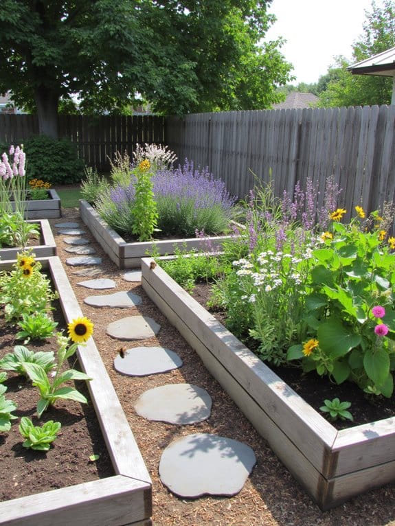 pollinator friendly native flower garden