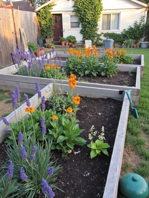 pollinator friendly raised garden beds