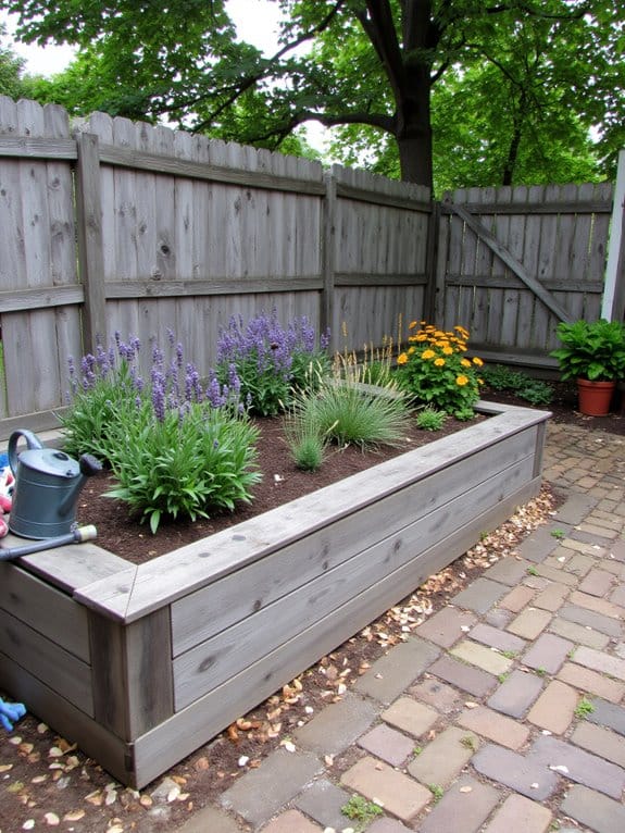 pollinator friendly raised garden