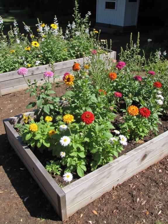 raised bed flower gardening benefits