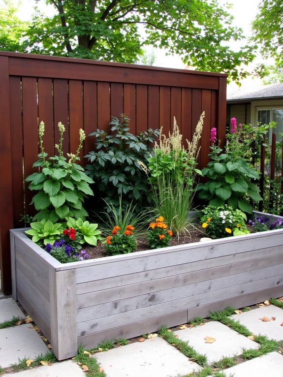raised beds for privacy