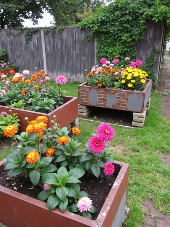 reclaimed materials for gardening