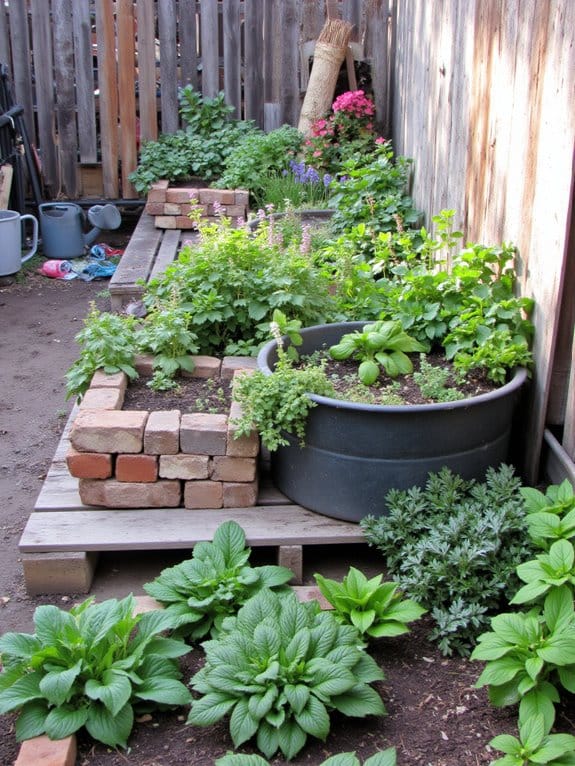 repurposed materials for gardening