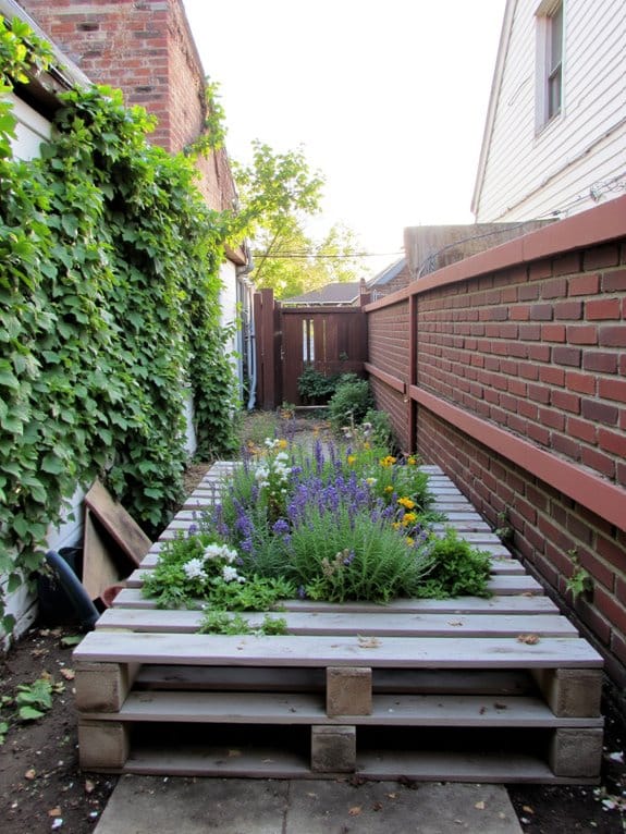 repurposed pallets for gardening
