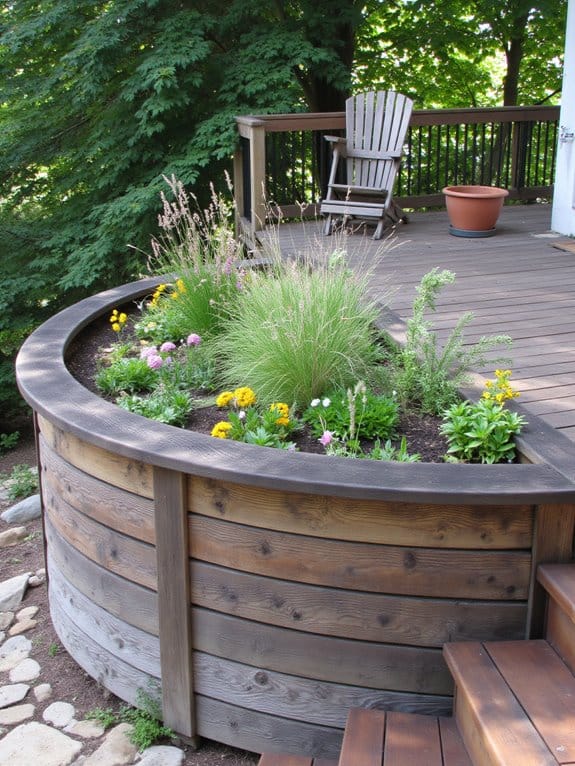 rustic charm in gardens