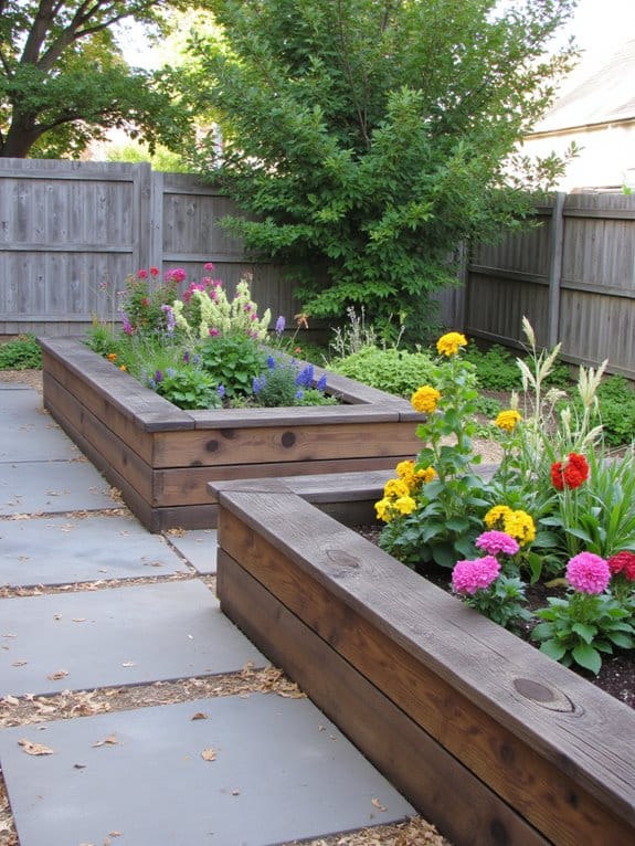 rustic eco friendly garden beds