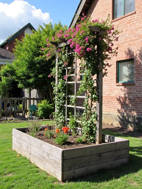 rustic wooden trellises charm