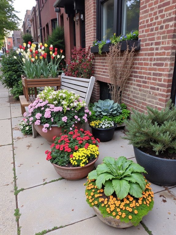 seasonal planter arrangement beauty