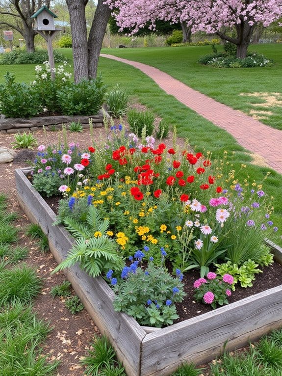 seasonal wildflower garden displays