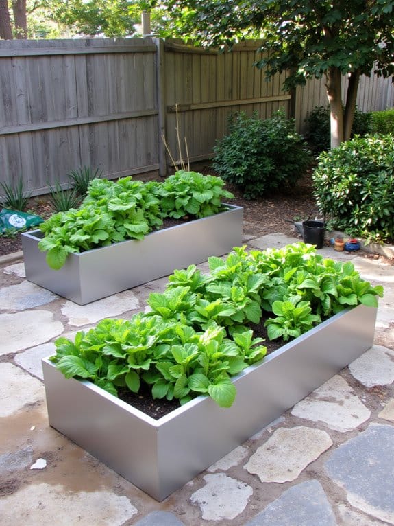 sleek durable garden design