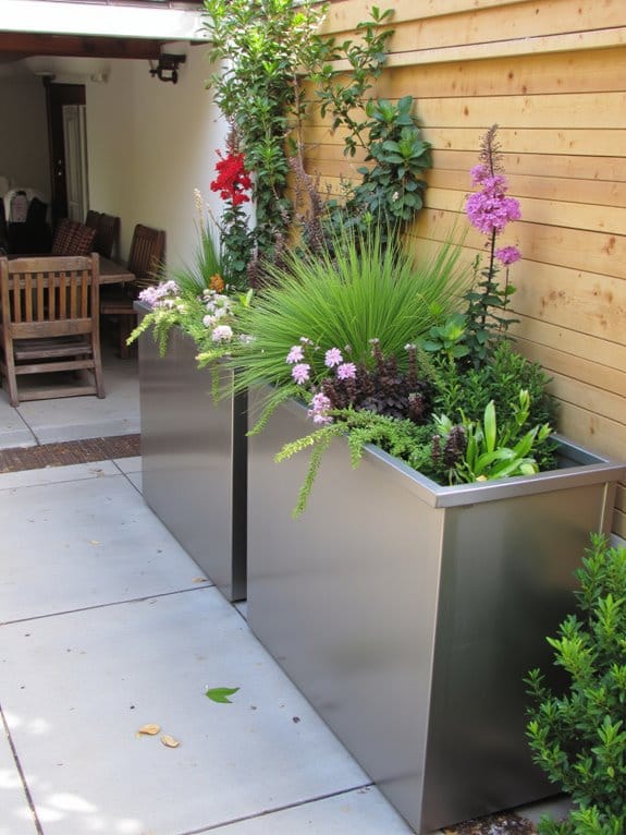 sleek durable modern garden beds