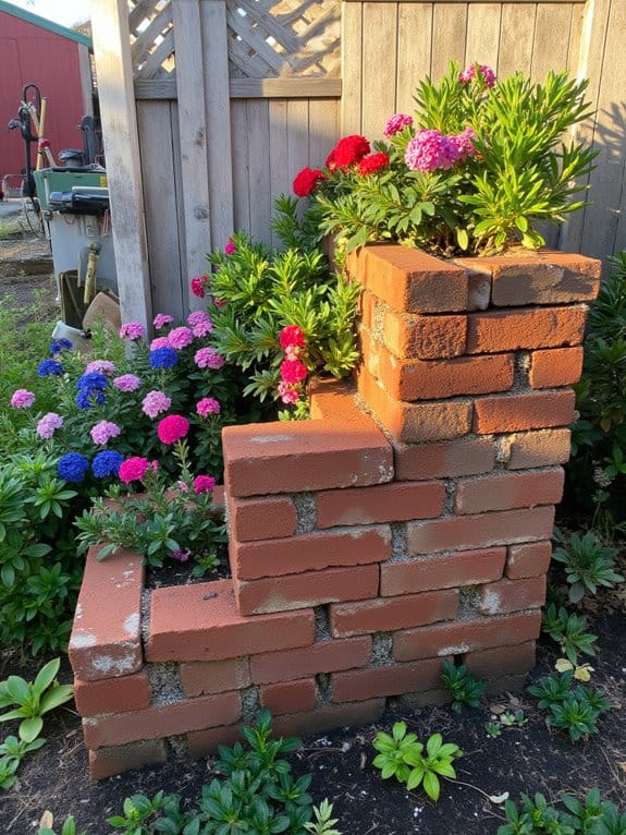 stacked brick pattern designs